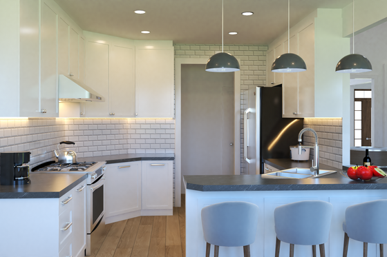 Interior - Kitchen for Traditional House Plan #54-397 - 3 bed, 2 bath