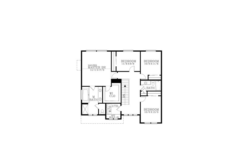 House Design - Floor Plan - Upper Floor for Craftsman House Plan #53-715 - 4 bed, 2.5 bath