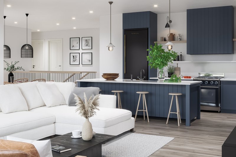 House Blueprint - Interior - Kitchen 1 for Modern House Plan #23-2780 - 2 bed, 2 bath