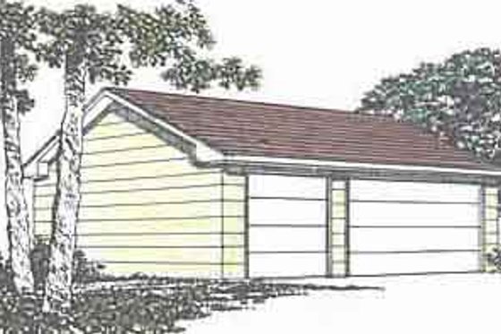 Exterior - Front Elevation for Traditional House Plan #116-140, 0 bath