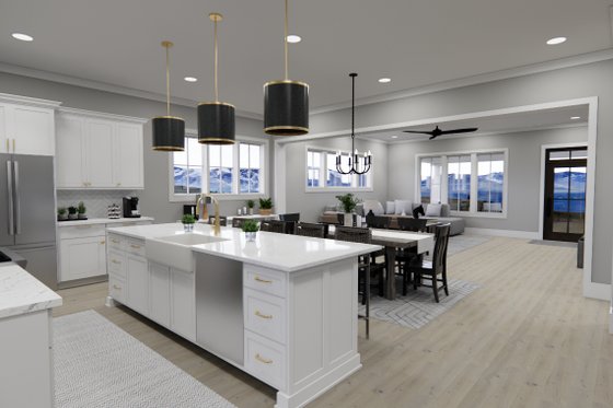 Interior - Kitchen 3 for Farmhouse House Plan #51-1264 - 3 bed, 3.5 bath