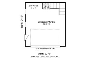 Floor Plan - Main Floor for Country House Plan #932-222, 0 bath