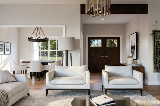 Interior - Family Room for Farmhouse House Plan #1064-122 - 3 bed, 2.5 bath