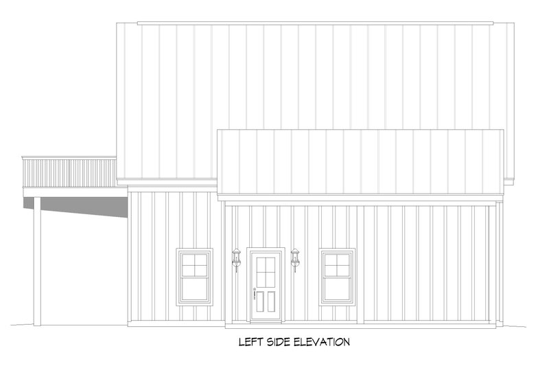 Architectural House Design - Exterior - Other Elevation for Traditional House Plan #932-963 - 1 bed, 1 bath