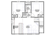 Contemporary Style House Plan - 2 Beds 1.5 Baths 767 Sq/Ft Plan #1116-36 Floor 
