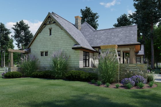 Exterior - Other Elevation 1 for Craftsman House Plan #120-171 - 3 bed, 2 bath