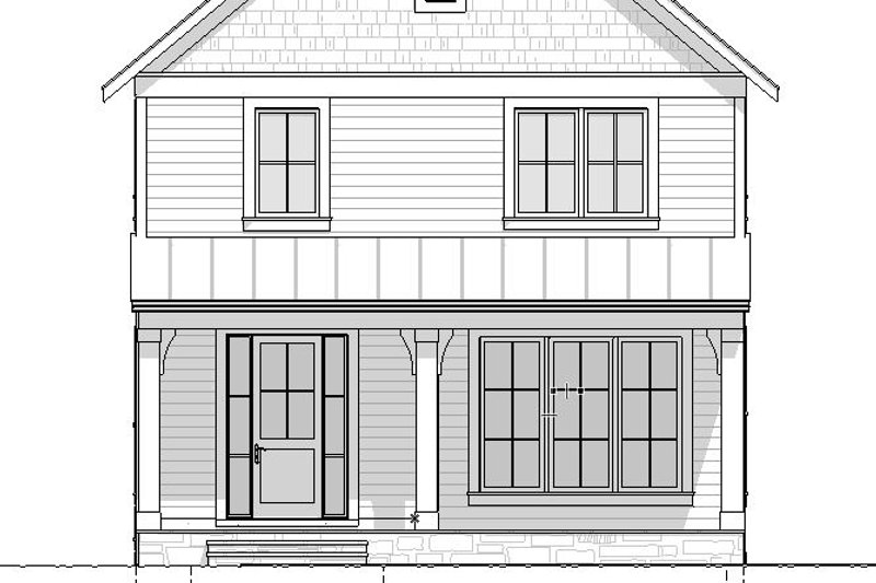 House Blueprint - Exterior - Front Elevation 4 for Farmhouse House Plan #901-154 - 5 bed, 3.5 bath