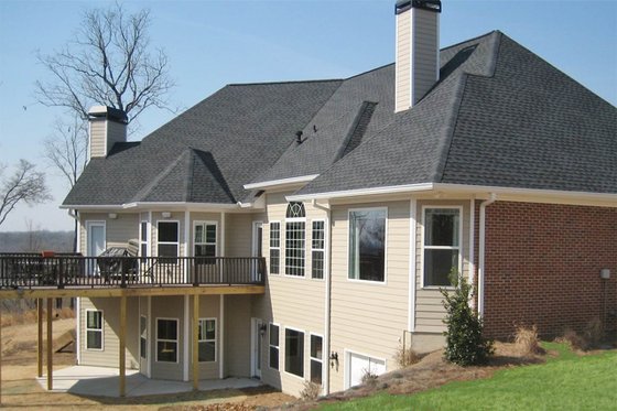 Exterior - Rear Elevation for Traditional House Plan #437-53 - 4 bed, 3 bath