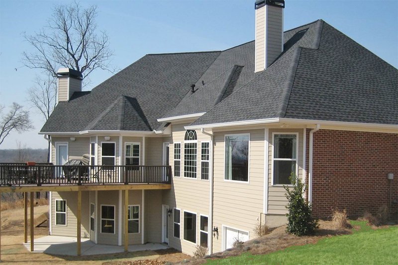 Dream House Plan - Exterior - Rear Elevation for Traditional House Plan #437-53 - 4 bed, 3 bath