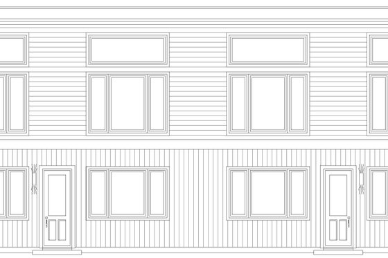 Exterior - Front Elevation 4 for Country House Plan #932-977 - 2 bed, 1 bath