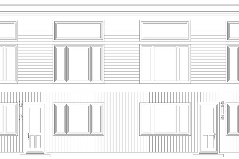 House Blueprint - Exterior - Front Elevation 4 for Country House Plan #932-977 - 2 bed, 1 bath