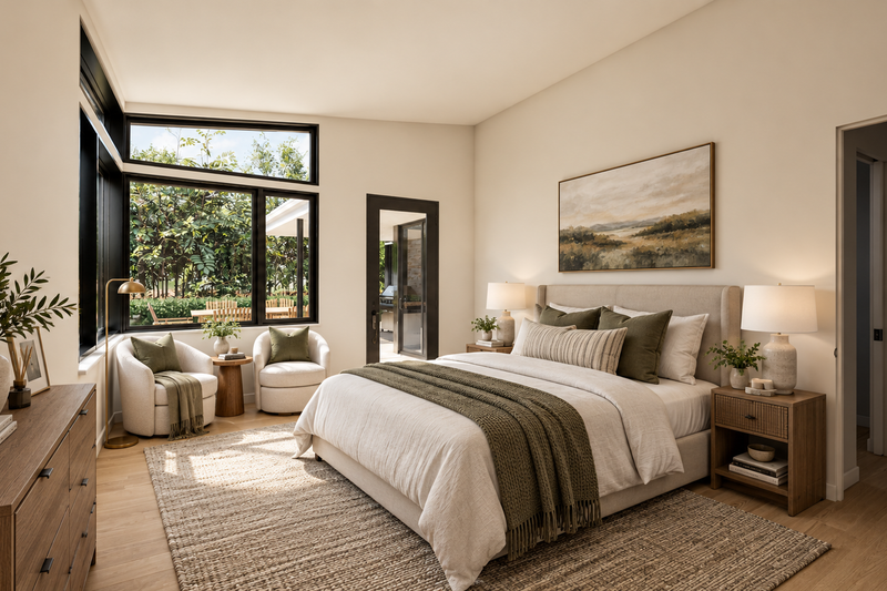 Home Plan - Interior - Master Bedroom for Contemporary House Plan #48-1233 - 3 bed, 2.5 bath