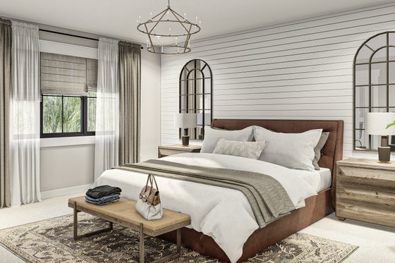 Interior - Master Bedroom 1 for Colonial House Plan #455-549 - 3 bed, 2.5 bath