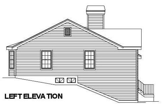 Exterior - Other Elevation for European House Plan #57-181 - 3 bed, 2 bath