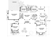 Mediterranean Style House Plan - 6 Beds 5.5 Baths 5388 Sq/Ft Plan #420-169 