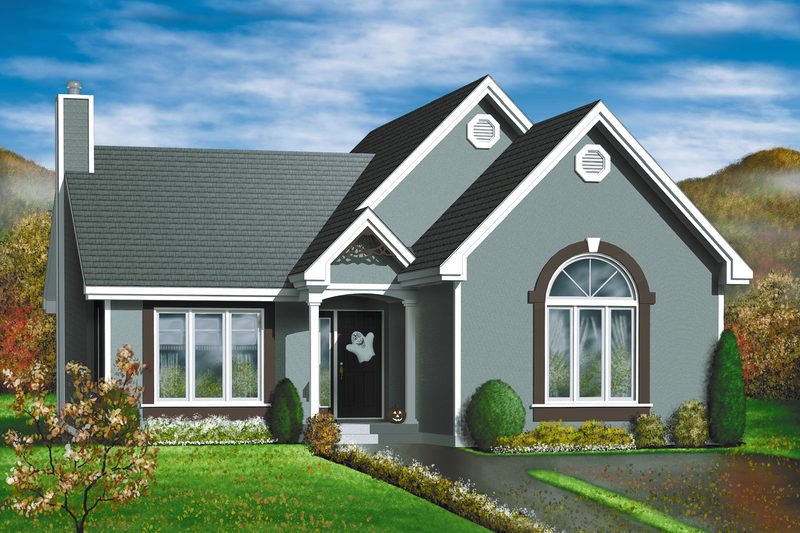 Traditional Style House Plan - 2 Beds 1 Baths 1212 Sq/Ft Plan #25-179