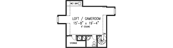 European Floor Plan - Upper Floor Plan #410-396