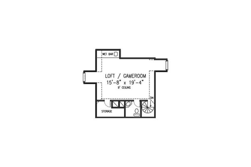Home Plan - Floor Plan - Upper Floor for European House Plan #410-396 - 3 bed, 2 bath