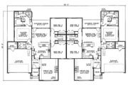 European Style House Plan - 3 Beds 2 Baths 3308 Sq/Ft Plan #17-1058 