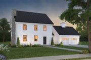 Colonial Style House Plan - 3 Beds 2.5 Baths 2112 Sq/Ft Plan #497-19 