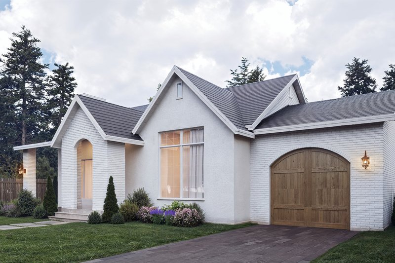 House Design - Exterior - Other Elevation 1 for Cottage House Plan #1066-297 - 2 bed, 2 bath