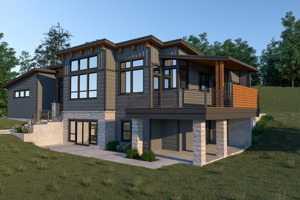 Contemporary Style House Plan 3 Beds 3 Baths 2800 Sq Ft 