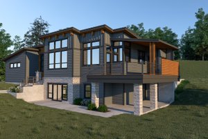 Exterior - Other Elevation for Contemporary House Plan #1070-71 - 3 bed, 3 bath