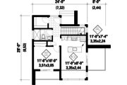 Contemporary Style House Plan - 2 Beds 1 Baths 1156 Sq/Ft Plan #25-4585 