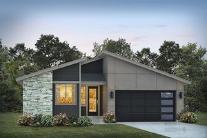 Contemporary Exterior - Front Elevation Plan #569-69
