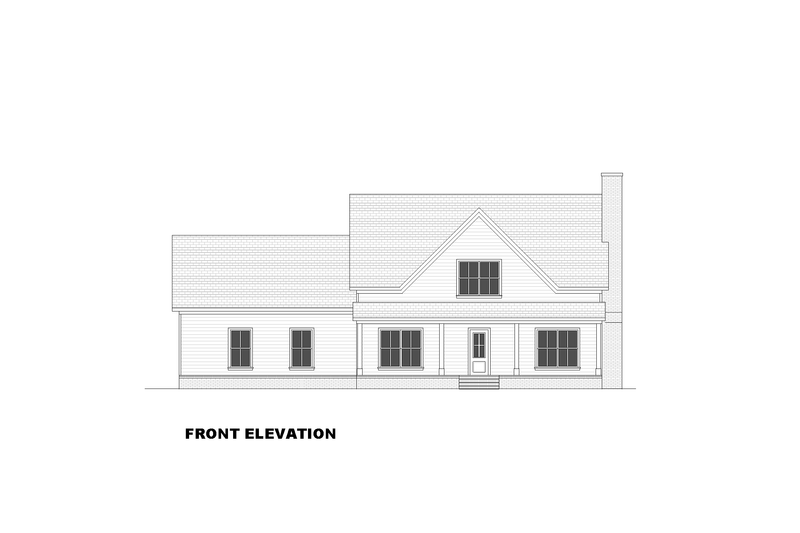 Architectural House Design - Exterior - Front Elevation 3 for Farmhouse House Plan #1117-35 - 3 bed, 2.5 bath
