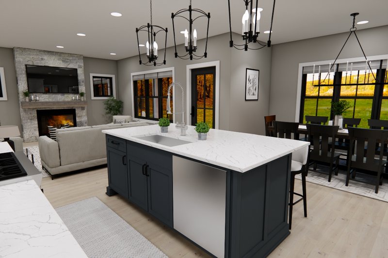 Dream House Plan - Interior - Kitchen for Farmhouse House Plan #51-1366 - 4 bed, 3.5 bath