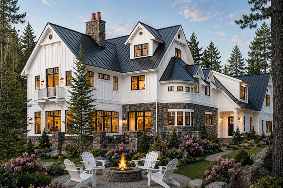 Exterior - Other Elevation for Farmhouse House Plan #928-416 - 5 bed, 4.5 bath