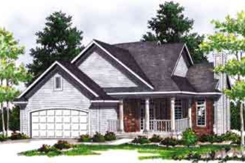 Dream House Plan - Mediterranean Exterior - Front Elevation Plan #70-642