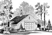 Colonial Style House Plan - 0 Beds 0 Baths 384 Sq/Ft Plan #72-238 