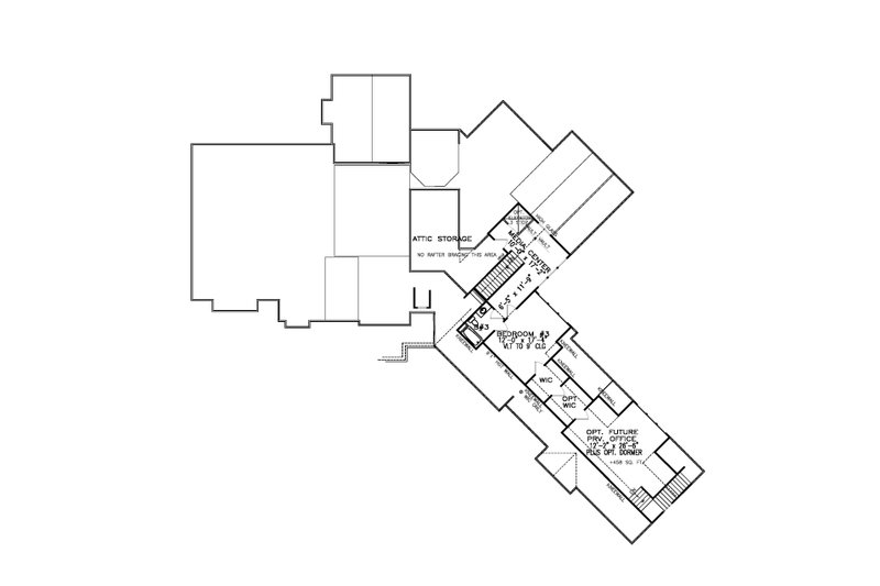 House Plan Design - Floor Plan - Upper Floor for Craftsman House Plan #54-434 - 3 bed, 3.5 bath