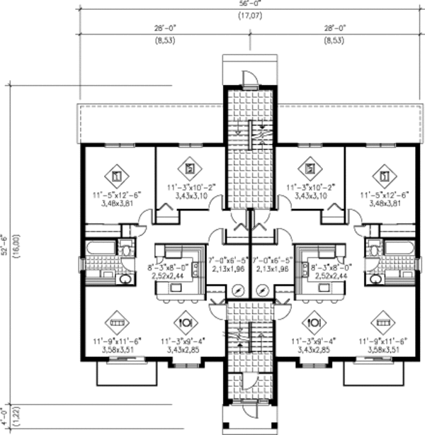 Contemporary Floor Plan - Main Floor Plan #25-4425