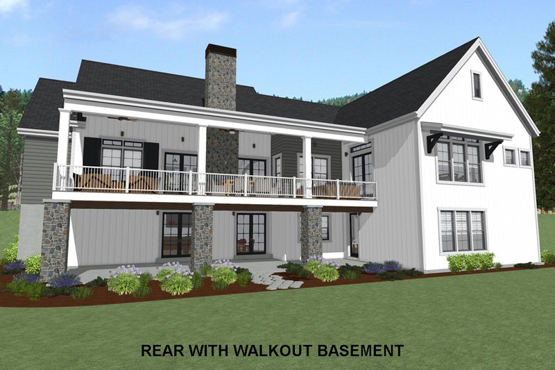 House Plan Design - Exterior - Rear Elevation for Country House Plan #1069-3 - 3 bed, 3 bath