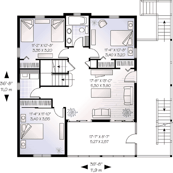 Home Plan - Beach Floor Plan - Main Floor Plan #23-507