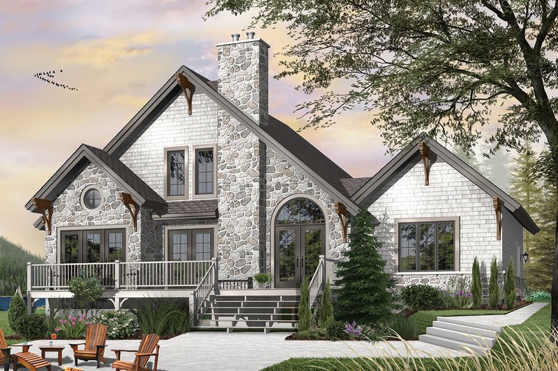 Dream House Plan - Exterior - Rear Elevation 4 for Craftsman House Plan #23-2485 - 3 bed, 2.5 bath