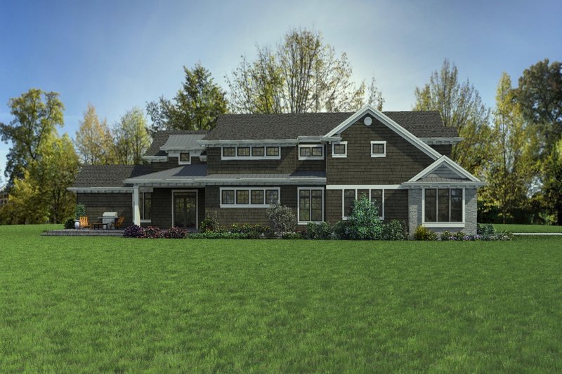 House Blueprint - Exterior - Other Elevation 1 for Craftsman House Plan #48-1007 - 4 bed, 3.5 bath