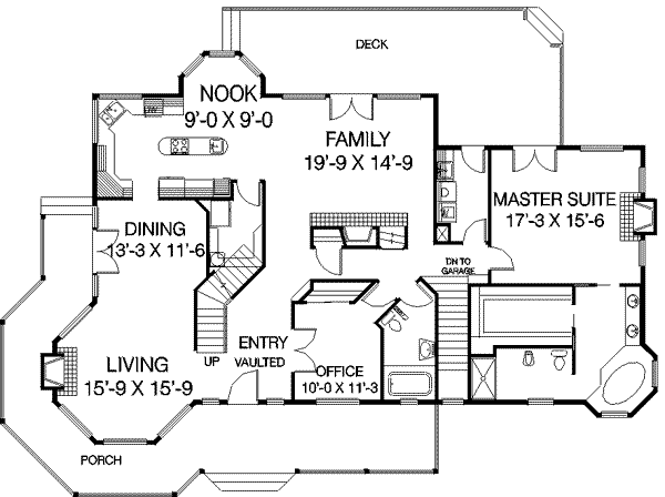 Traditional Floor Plan - Main Floor Plan #60-376