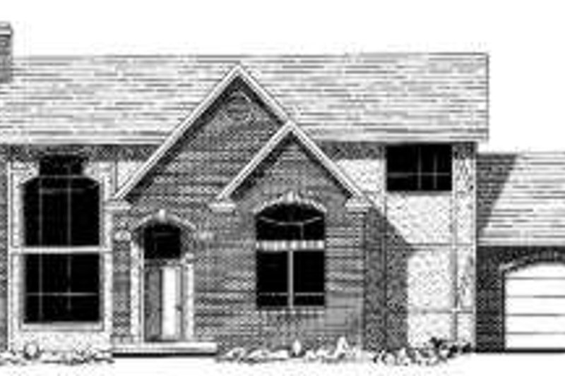 Exterior - Front Elevation 2 for Traditional House Plan #303-330 - 4 bed, 2.5 bath