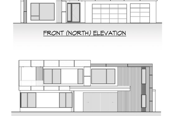 Exterior - Other Elevation 2 for Modern House Plan #1066-326 - 5 bed, 4 bath