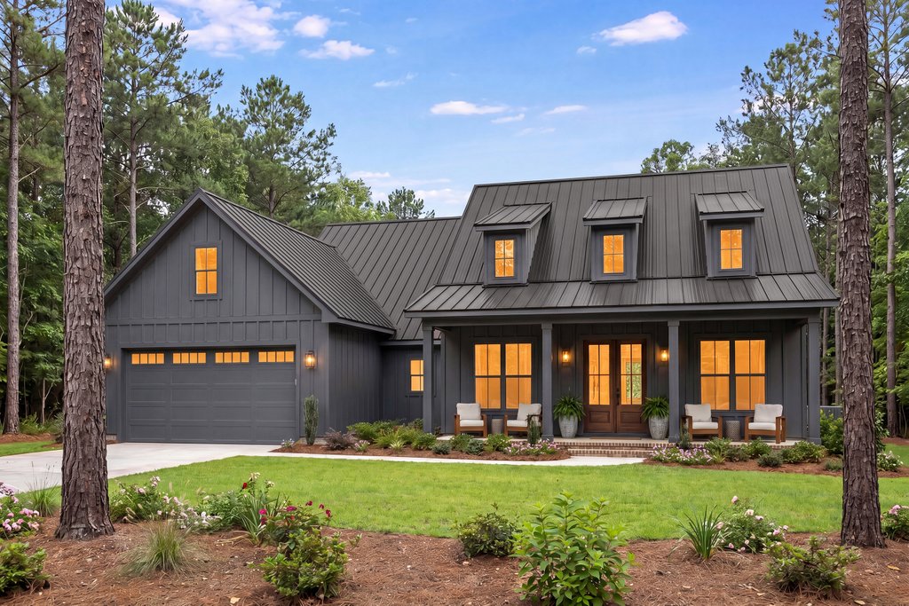 Exterior - Front Elevation 5 for Farmhouse House Plan #430-241 - 3 bed, 2 bath