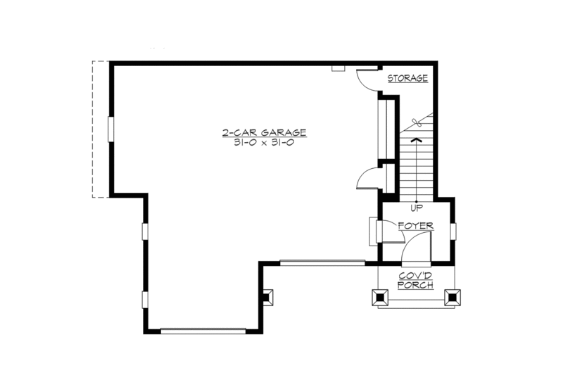 Craftsman Style House Plan - 1 Beds 1 Baths 855 Sq/Ft Plan #132-222 ...