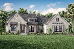 Exterior - Front Elevation 3 for Farmhouse House Plan #430-220 - 4 bed, 3 bath