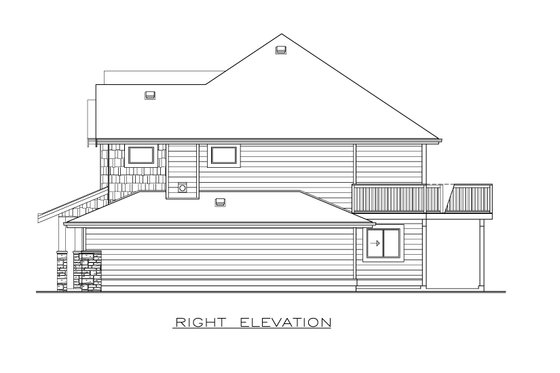 Exterior - Other Elevation 1 for Craftsman House Plan #1100-40 - 3 bed, 2 bath