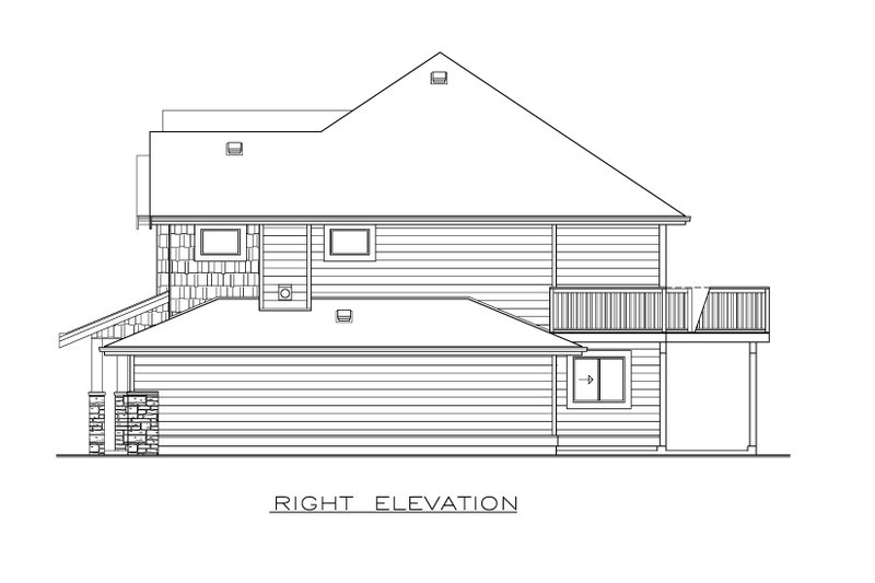 House Design - Exterior - Other Elevation 1 for Craftsman House Plan #1100-40 - 3 bed, 2 bath
