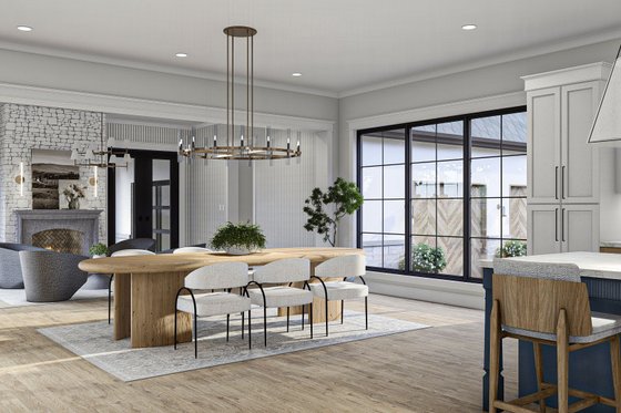 Interior - Dining Room 1 for Modern House Plan #455-575 - 5 bed, 5 bath