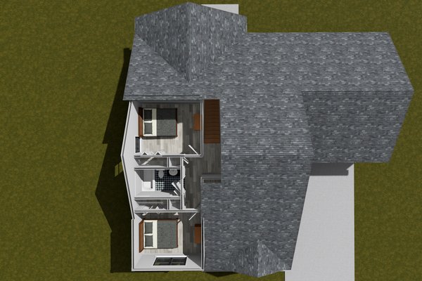 House Blueprint - Cottage Floor Plan - Upper Floor Plan #513-2368